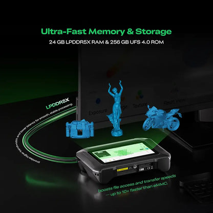 Creality Sermoon X1 3D Scanner, 0.02mm High Precision, Blue Laser + NIR, Full Color, Industrial 3D Scanner